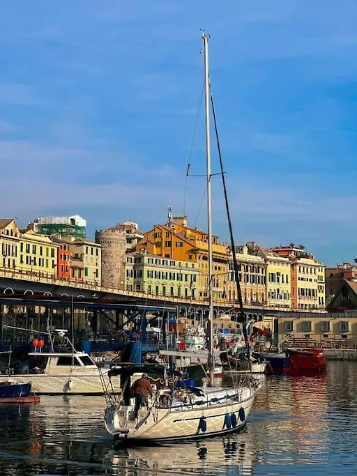 Overlooking The Porto Antico Of Genoa-1