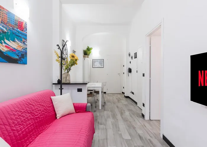 Acquario 5 Minuti, 1Br , Free A-C, Wifi & Netflix "City Center" By Tilo Genova