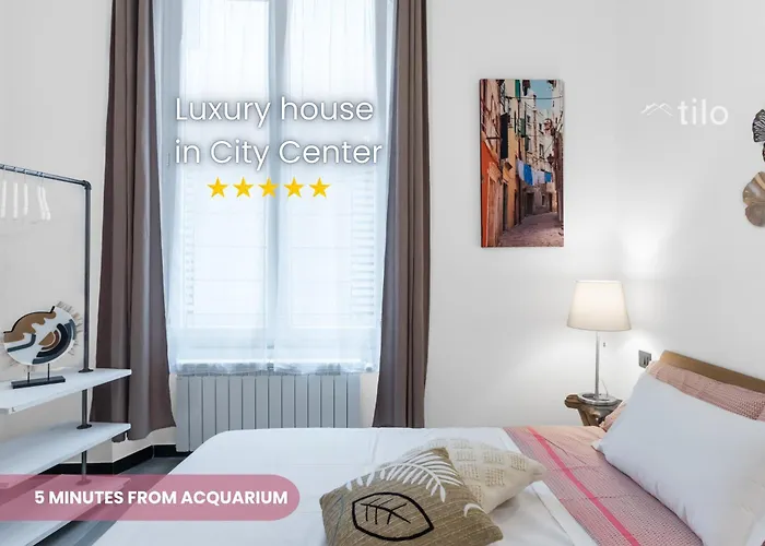 Acquario 5 Minuti, 1Br , Free A-C, Wifi & Netflix "City Center" By Tilo Genova