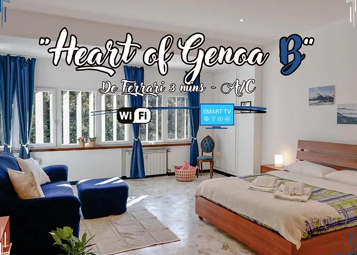 Appartamento Heart Of Genova B - De Ferrari 3Min - Ac - Wifi