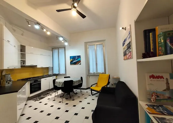 Ca'Saetta Bnb Holiday Home - Park & Go To Genoa Aquarium And Old Town